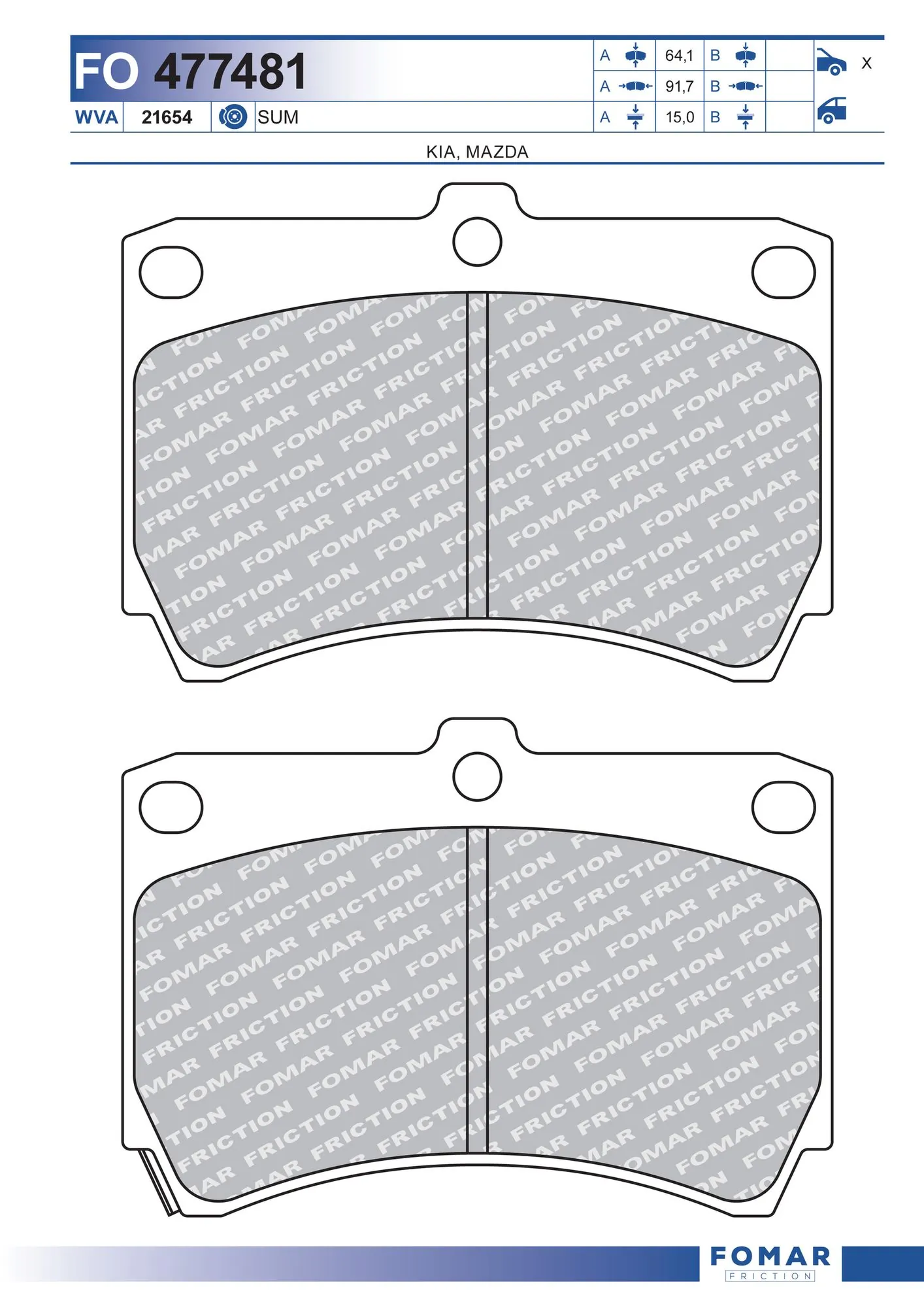 Brake Pad Set, disc brake